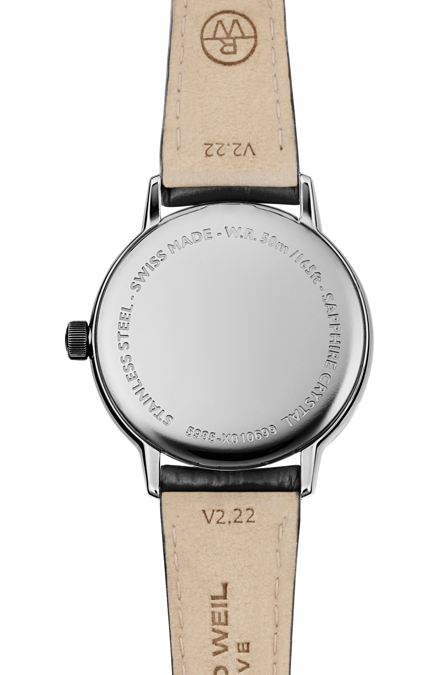 Toccata Ladies Black Leather Quartz Watch, 29 mm