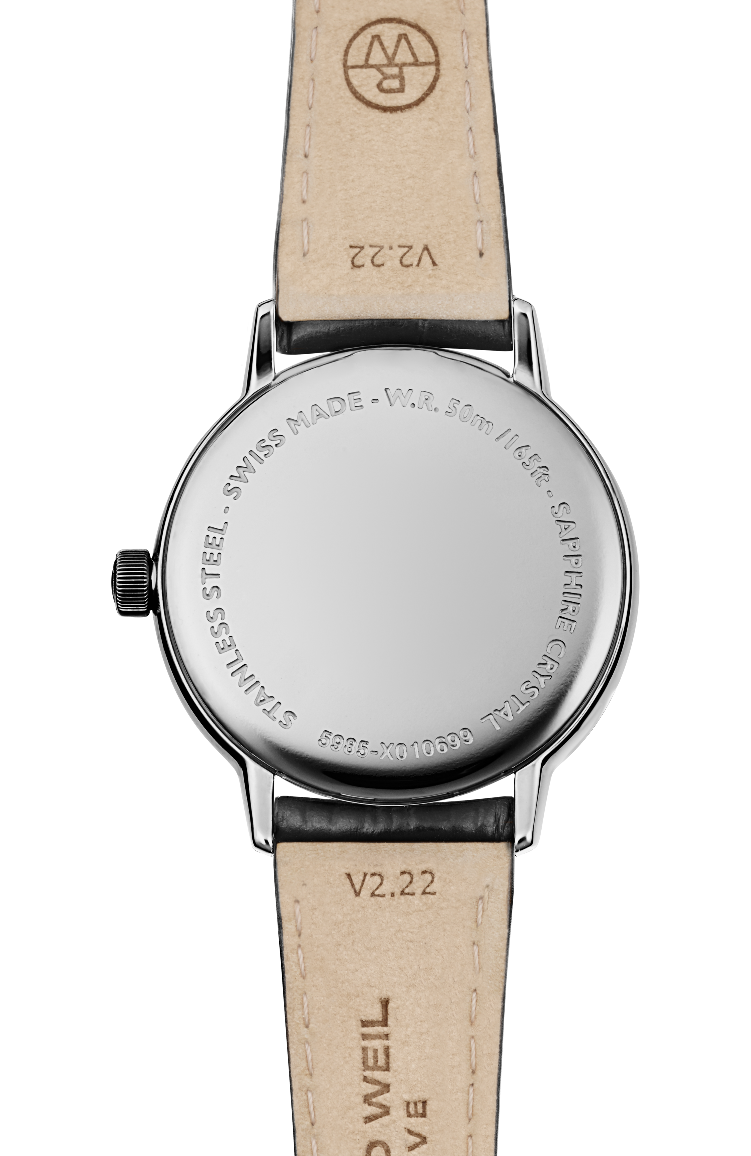 Toccata Ladies Black Leather Quartz Watch, 29 mm
