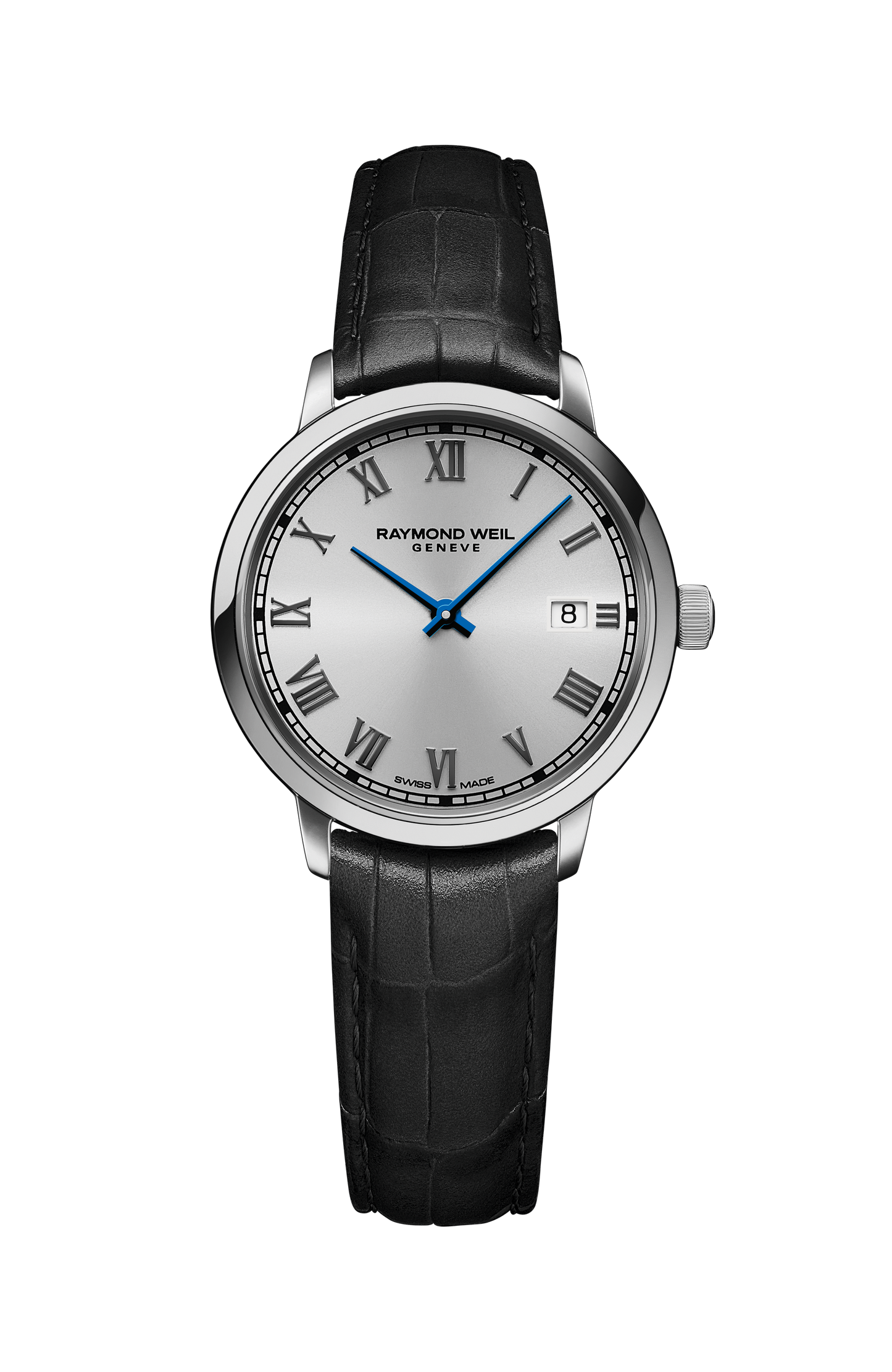 Toccata Ladies Black Leather Quartz Watch, 29 mm