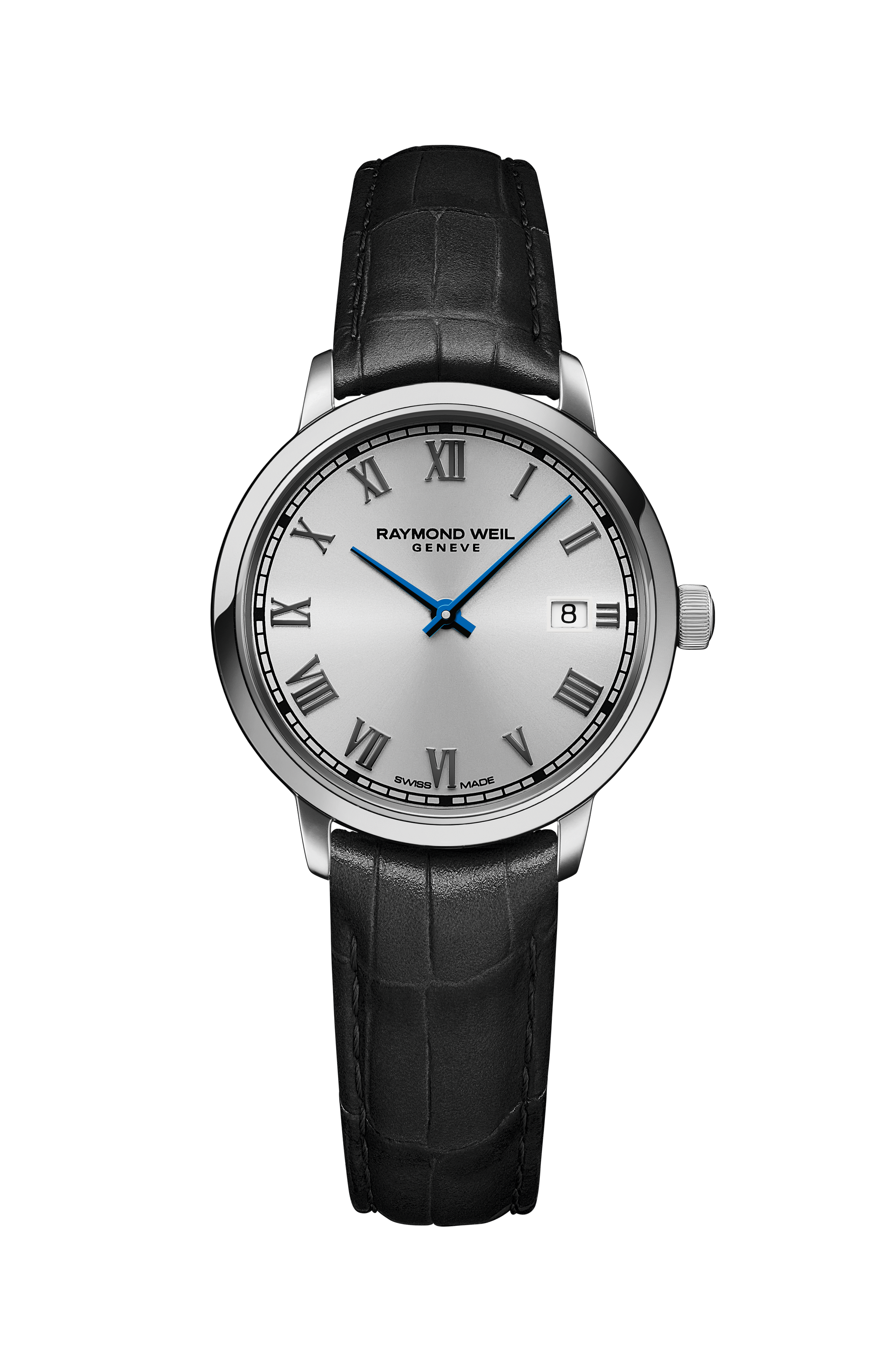Toccata Ladies Black Leather Quartz Watch, 29 mm