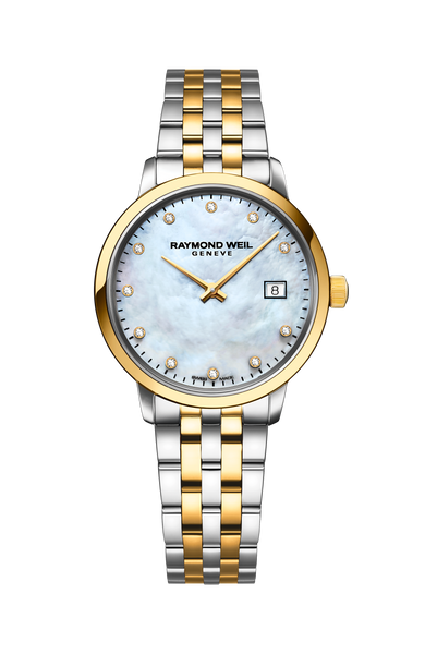Ladies Two-Tone Gold 11 Diamond Quartz Watch - Toccata | RAYMOND WEIL
