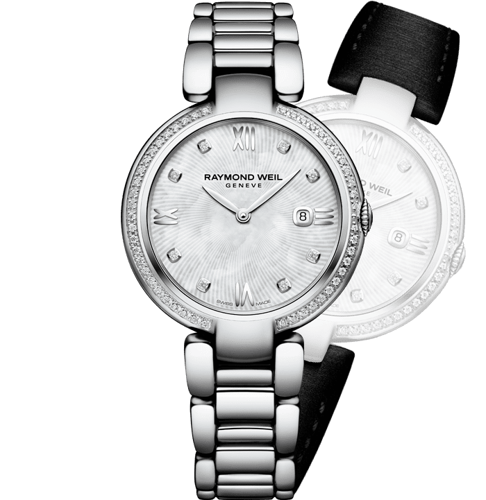 女士石英可更换缎面表带腕表 星耀系列 Raymond Weil 女士石英可更换缎面表带腕表 星耀系列 Raymond Weil