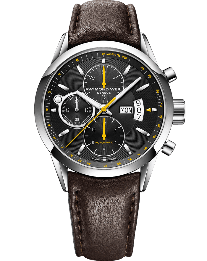 raymond weil leather watches