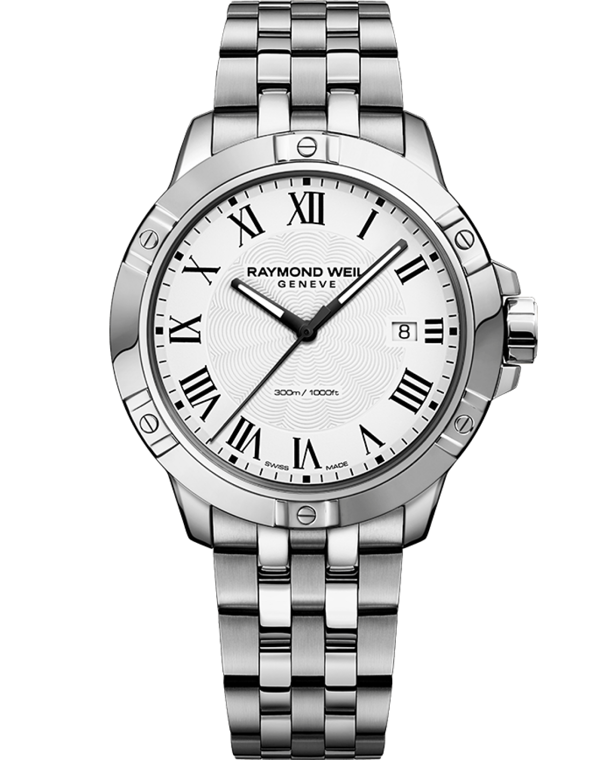 Men's Classic Stainless Steel White Dial Watch - Tango | RAYMOND 