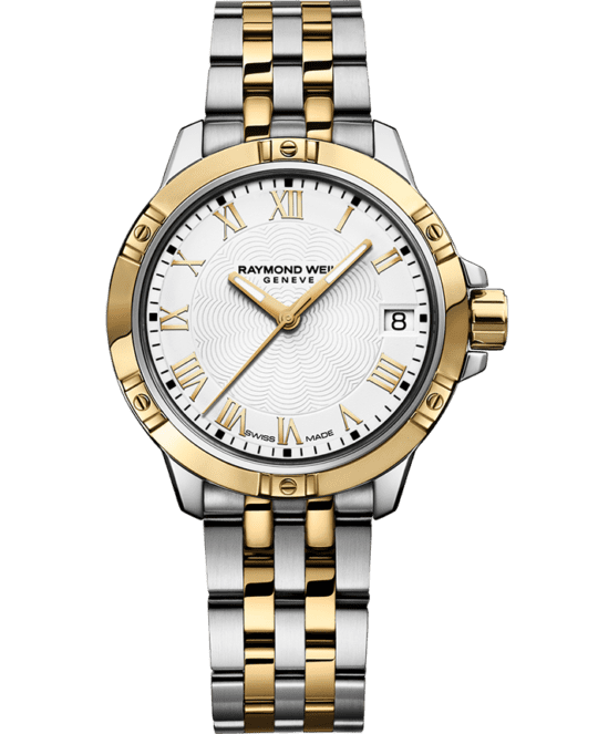 女士双色调金色精钢石英腕表- 探戈系列| RAYMOND WEIL