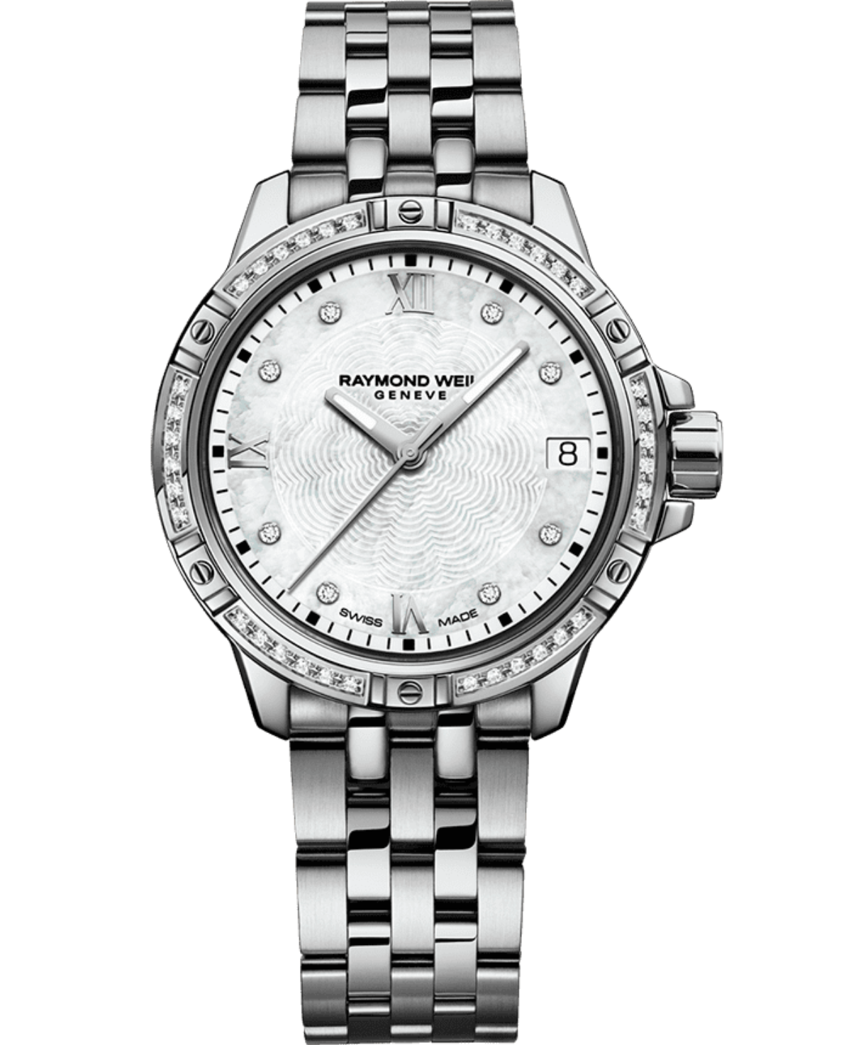 Silver Steel Diamond Quartz Watch - Tango | RAYMOND WEIL