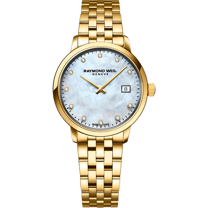 Ladies Classic Gold 11 Diamond Quartz Watch - Toccata | RAYMOND WEIL