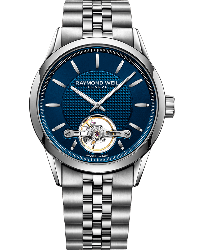 Freelancer Calibre RW1212 Men’s Automatic Blue Steel Watch, 42mm