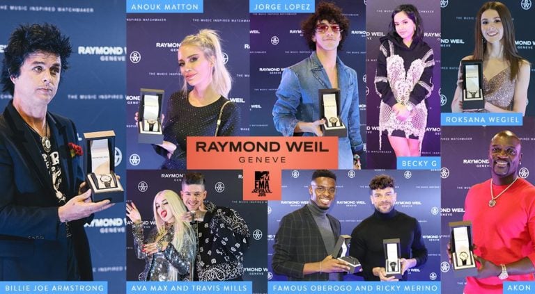RAYMOND WEIL SUPPORTS ONCE AGAIN THE MTV EMA 2019