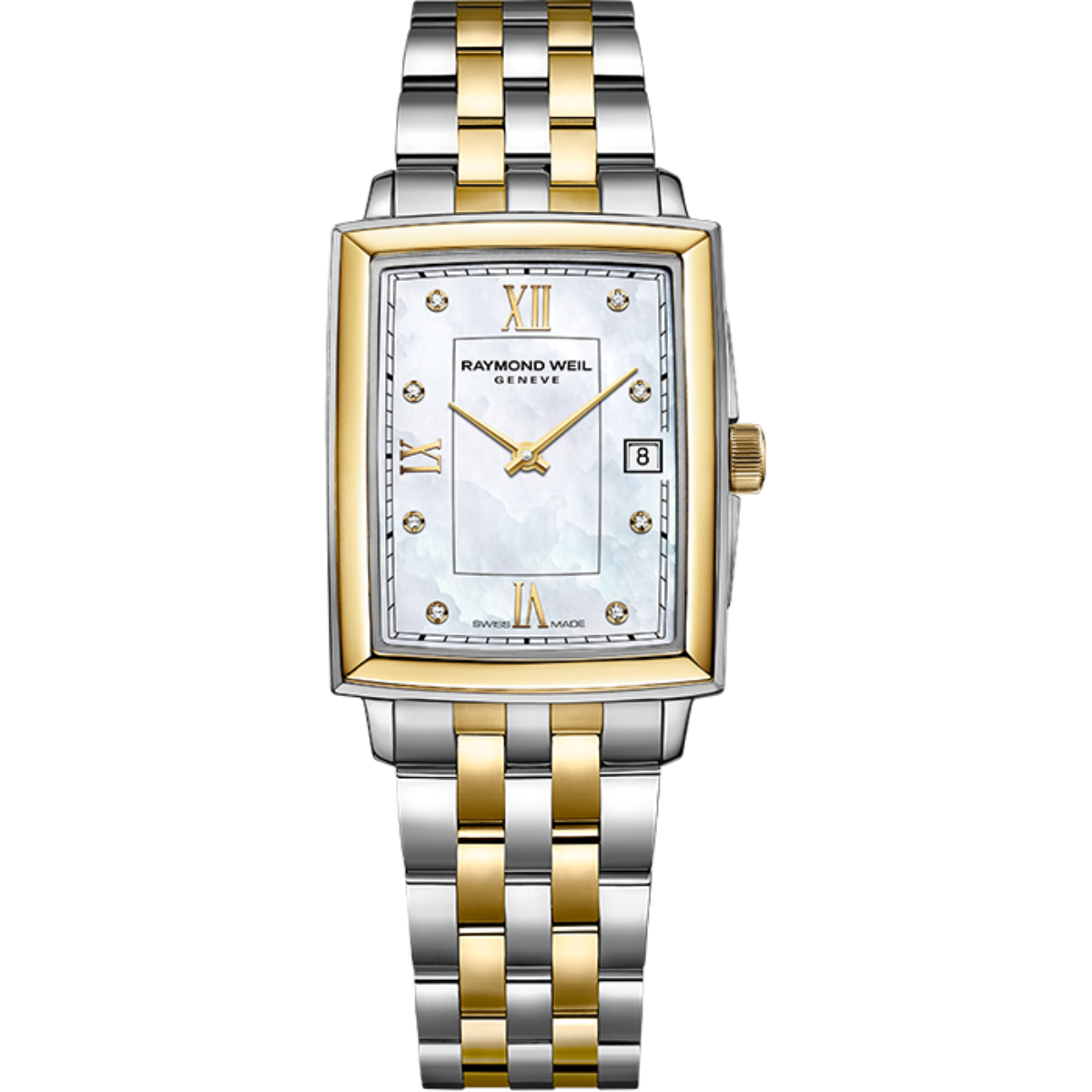 Ladies Rectangular Two-tone Quartz Watch - Toccata - Raymond Weil