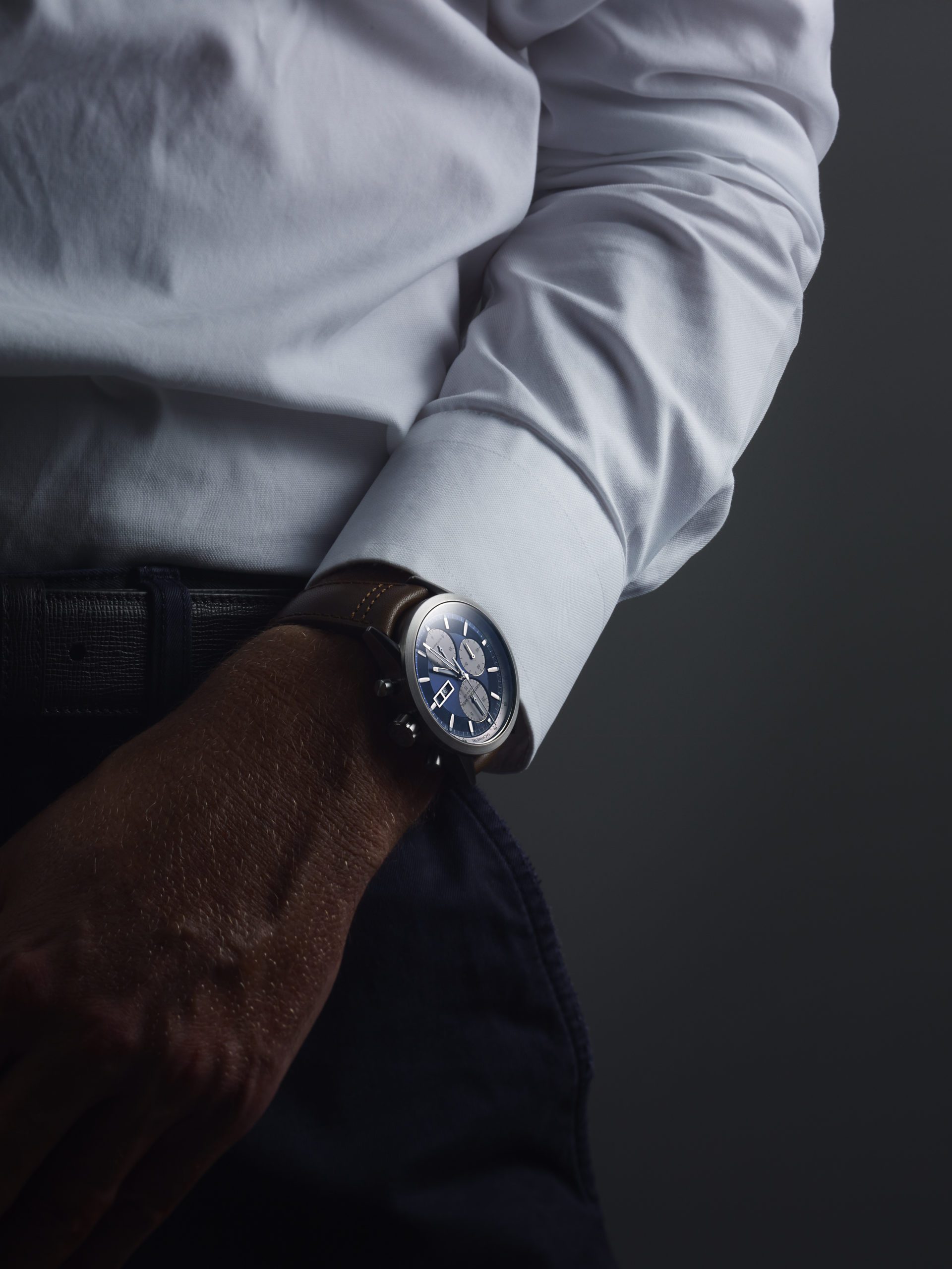 Men's Chronograph Leather Watch - Freelancer