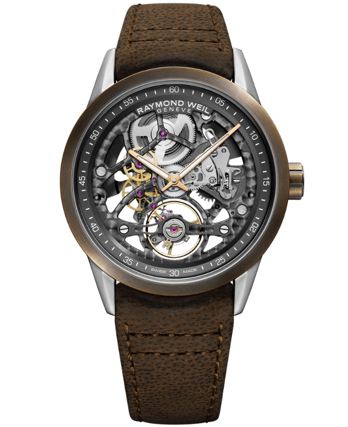 Freelancer Calibre RW1212 Skeleton Men’s Automatic Bronze Watch, 42mm