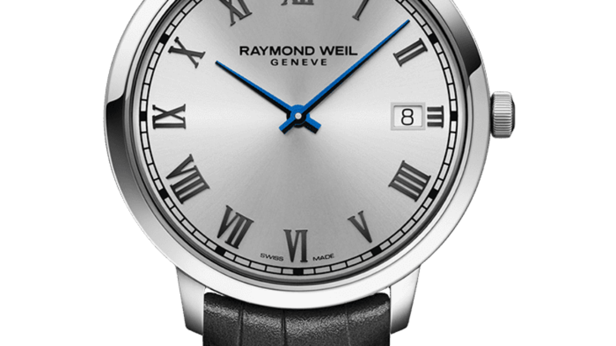 Classic Silver Dial Leather Quartz Watch - Toccata | RAYMOND