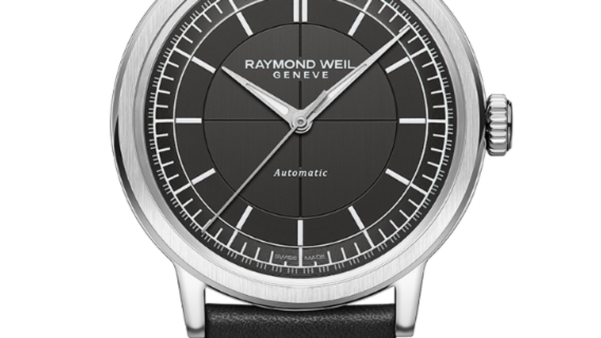 Men\'s Automatic Black Leather Strap Watch - Millesime | RAYMOND WEIL