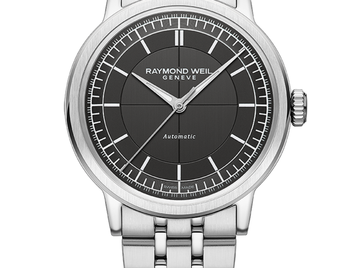 RAYMOND WEIL ミレジム　2925-STC-60001 Men's Grey Dial Black Leather Strap Watch - Millesime