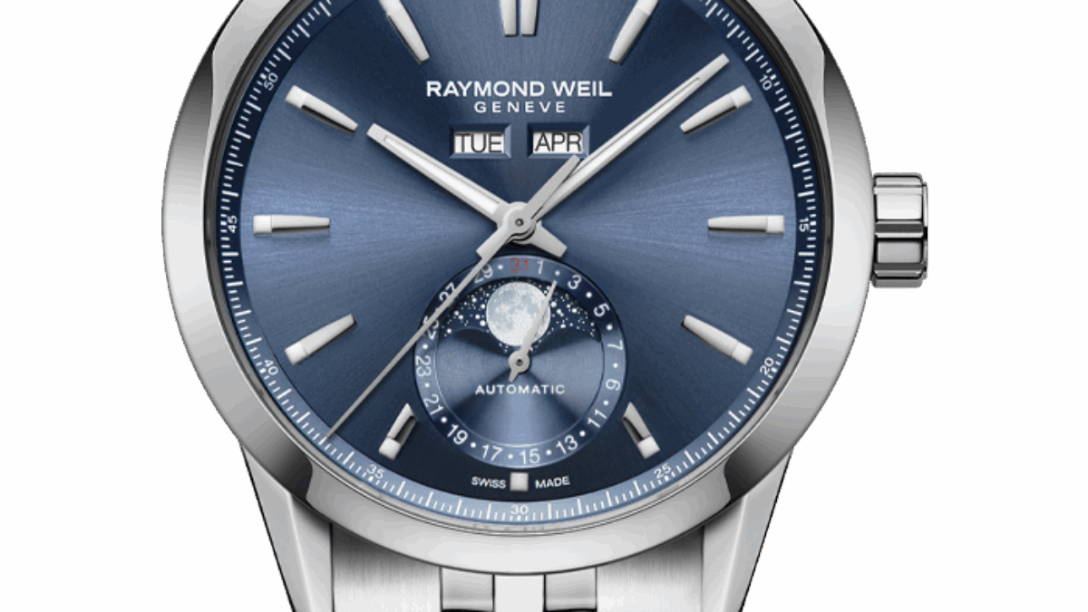 Automatic Complete Calendar Blue Sunray Dial Watch