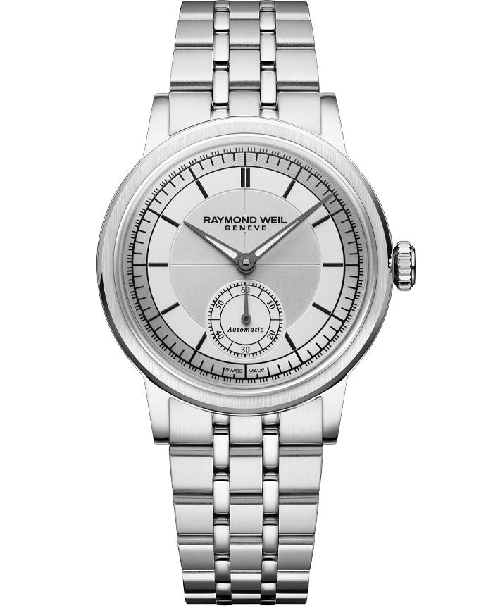 Raymond Weil 9989 Parsifal White Dial Leather Band Women's